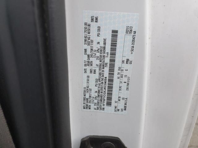 1FTNF1CGXJKC04054 - 2018 FORD F150 WHITE photo 12