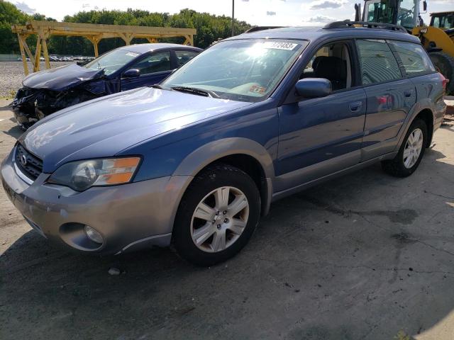 4S4BP62C557312081 - 2005 SUBARU LEGACY OUTBACK 2.5I LIMITED BLUE photo 1