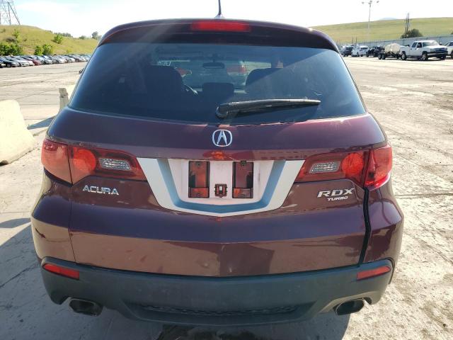 5J8TB2H26CA002456 - 2012 ACURA RDX BURGUNDY photo 6