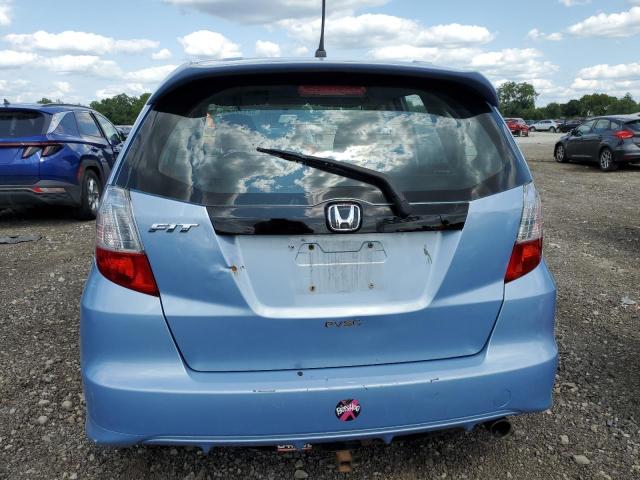 JHMGE8H48AC037429 - 2010 HONDA FIT SPORT BLUE photo 6