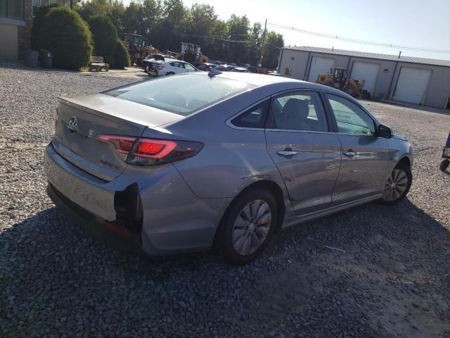 KMHE24L13GA015894 - 2016 HYUNDAI SONATA HYBRID SILVER photo 3