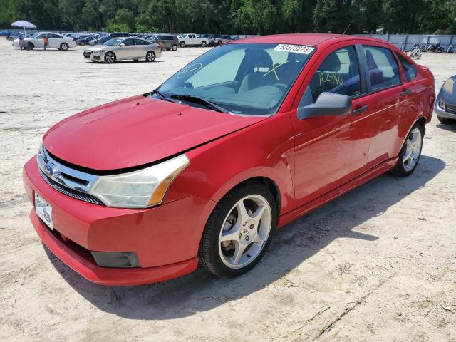 1FAHP34N58W207150 - 2008 FORD FOCUS S/SE RED photo 1