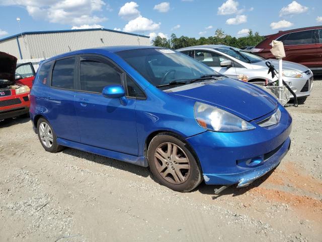 JHMGD37627S059918 - 2007 HONDA FIT S 蓝色 照片 4