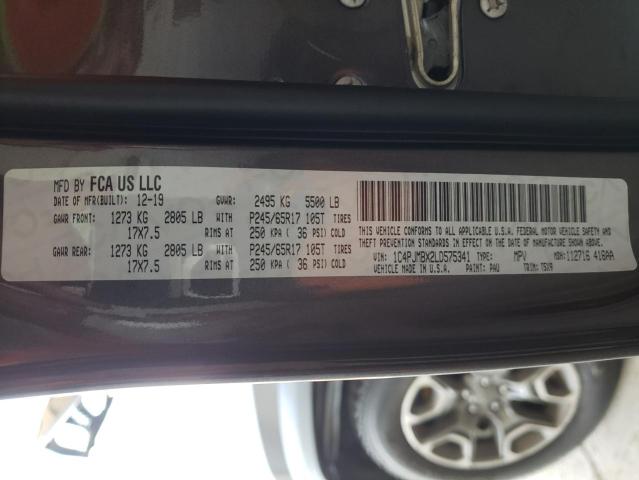 1C4PJMBX2LD575341 - 2020 JEEP CHEROKEE TRAILHAWK GRAY photo 12