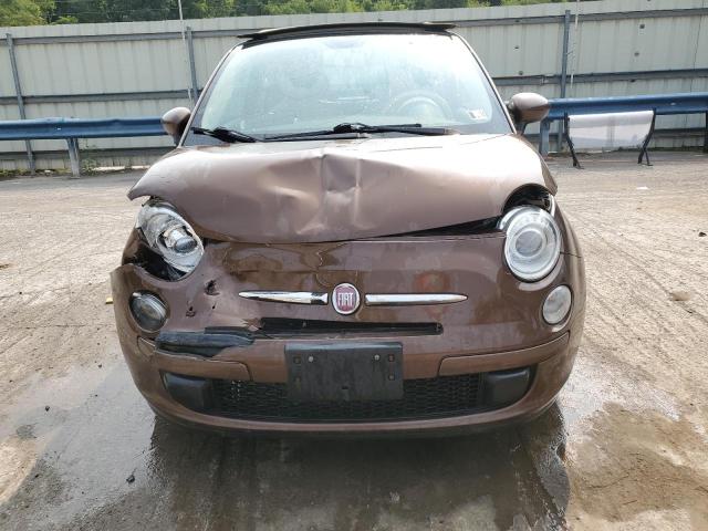 3C3CFFDR0CT379150 - 2012 FIAT 500 POP BROWN photo 5