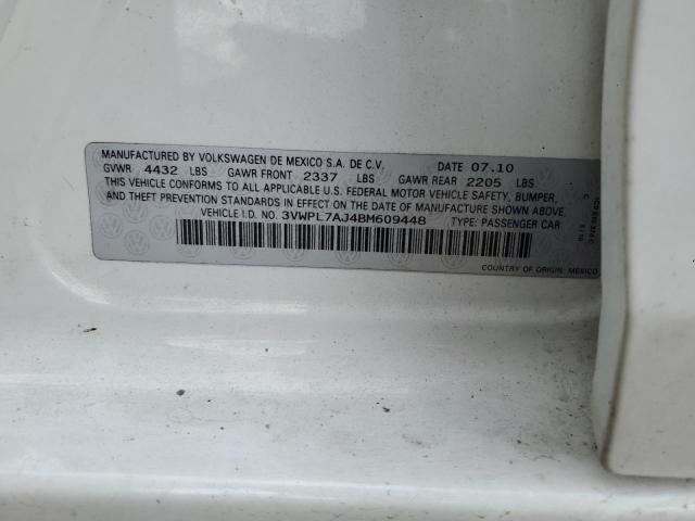 3VWPL7AJ4BM609448 - 2011 VOLKSWAGEN JETTA TDI თეთრი ფოტო 12