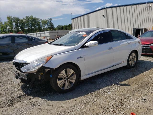 KMHEC4A40FA125648 - 2015 HYUNDAI SONATA HYBRID WHITE photo 1