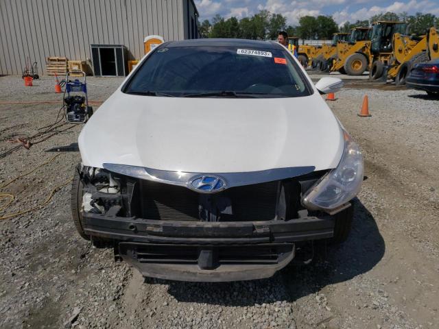 KMHEC4A40FA125648 - 2015 HYUNDAI SONATA HYBRID WHITE photo 5