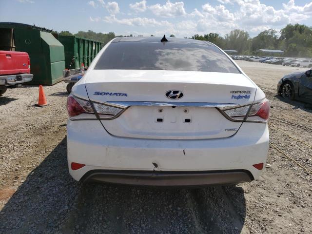 KMHEC4A40FA125648 - 2015 HYUNDAI SONATA HYBRID WHITE photo 6