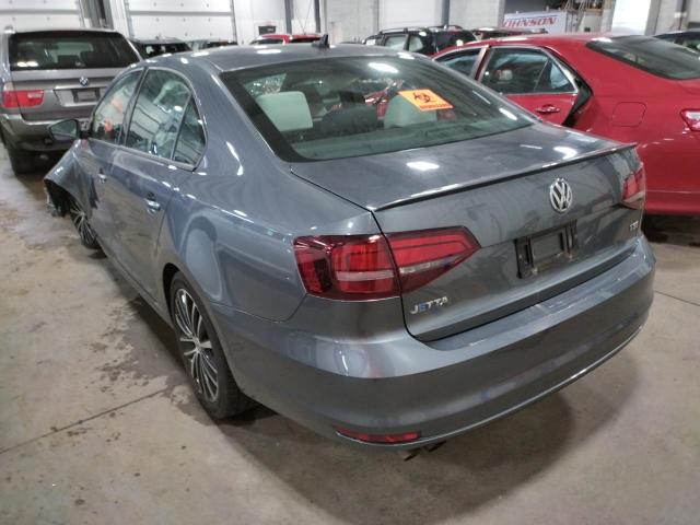 3VWD17AJ8GM393779 - 2016 VOLKSWAGEN JETTA SPORT GRAY photo 3