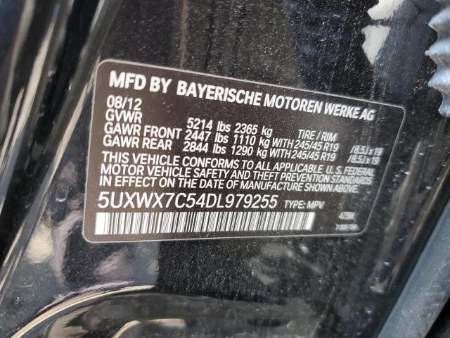 5UXWX7C54DL979255 - 2013 BMW X3 XDRIVE35I BLACK photo 13