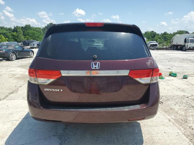 5FNRL5H46FB105364 - 2015 HONDA ODYSSEY EX MAROON photo 6