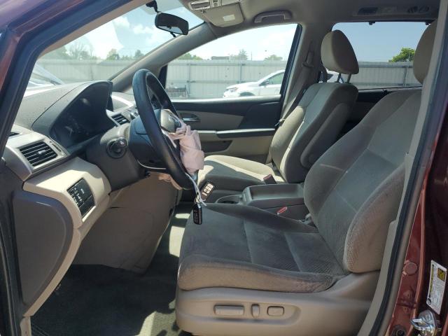 5FNRL5H46FB105364 - 2015 HONDA ODYSSEY EX MAROON photo 7