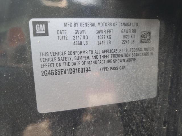 2G4GS5EV1D9160194 - 2013 BUICK REGAL PREMIUM CHARCOAL photo 12