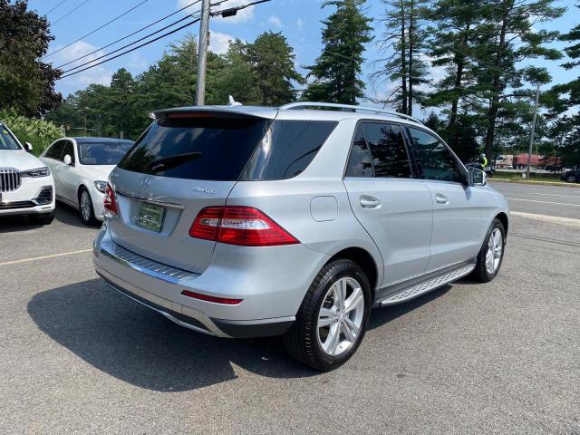 4JGDA5HB2EA335758 - 2014 MERCEDES-BENZ ML 350 4MATIC SILVER photo 3