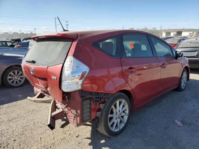 JTDZN3EU2E3344604 - 2014 TOYOTA PRIUS V RED photo 4