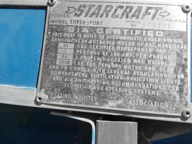 979135 - 1971 STARCRAFT BOAT W/TRL WHITE photo 10