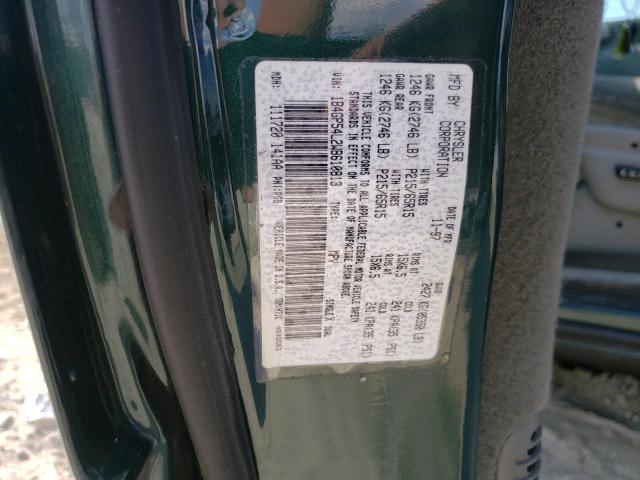 1B4GP54L2WB610813 - 1998 DODGE GRAND CARA LE GREEN photo 13