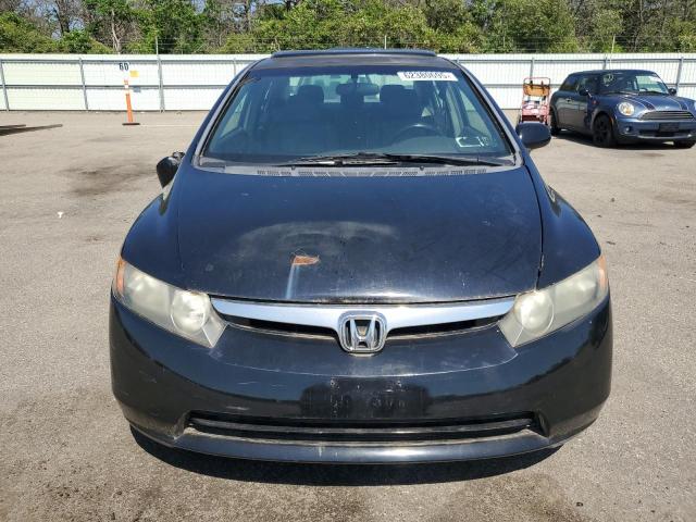 1HGFA16978L027002 - 2008 HONDA CIVIC EXL BLACK photo 5