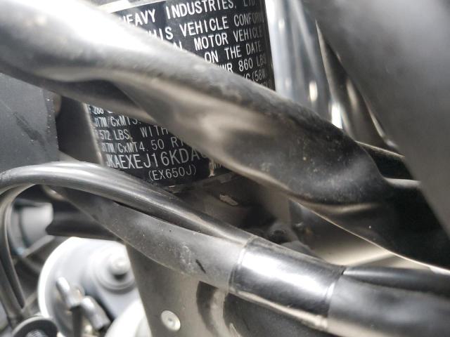 JKAEXEJ16KDA03404 - 2019 KAWASAKI EX650 J შავი ფოტო 9