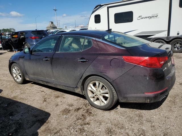 5XXGN4A70DG190356 - 2013 KIA OPTIMA EX BURGUNDY photo 2