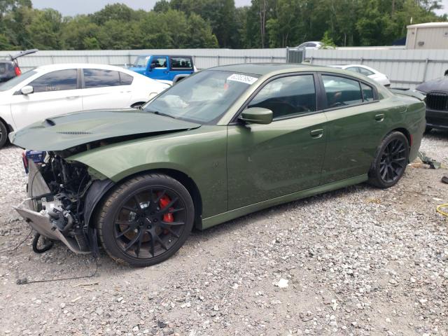 2C3CDXL91KH540643 - 2019 DODGE CHARGER SRT HELLCAT GREEN photo 1