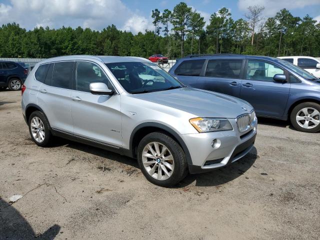 5UXWX9C51D0D08397 - 2013 BMW X3 XDRIVE28I SILVER photo 4