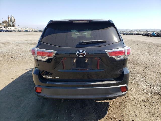 5TDZARFHXGS020768 - 2016 TOYOTA HIGHLANDER LE BLACK photo 6