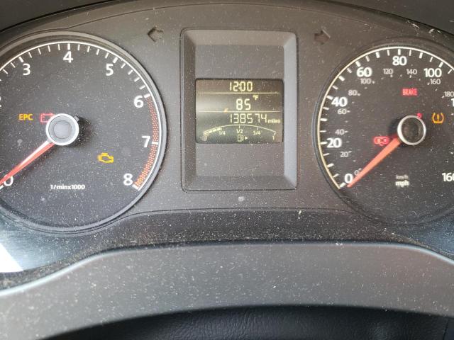 3VW1K7AJ6BM344153 - 2011 VOLKSWAGEN JETTA BASE 灰色 照片 9