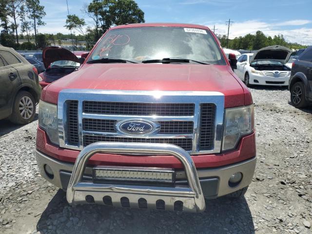 1FTFW1EV9AFA07367 - 2010 FORD F150 SUPERCREW RED photo 5