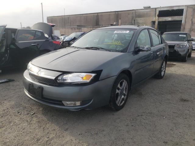 1G8AL52FX4Z172915 - 2004 SATURN ION LEVEL 3 GRAY photo 2