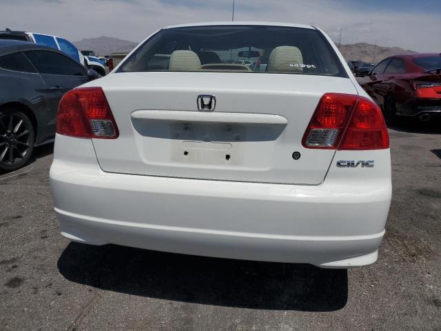 2HGES16325H563059 - 2005 HONDA CIVIC DX VP WHITE photo 6