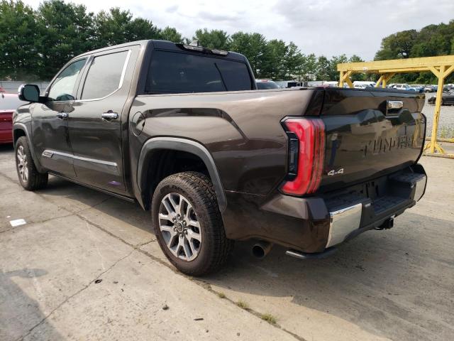 5TFMA5DB4NX029572 - 2022 TOYOTA TUNDRA CREWMAX PLATINUM BROWN photo 2