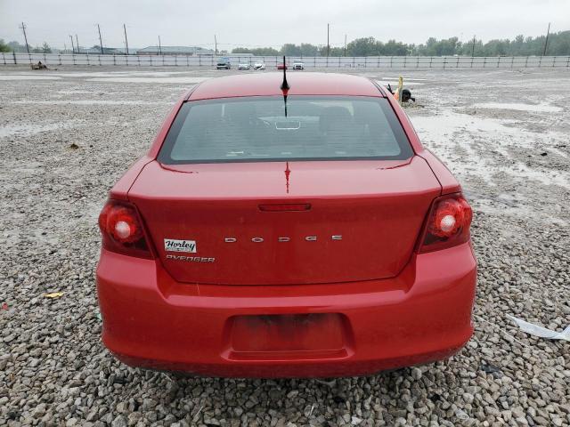 1C3CDZCB0CN150673 - 2012 DODGE AVENGER SXT RED photo 6