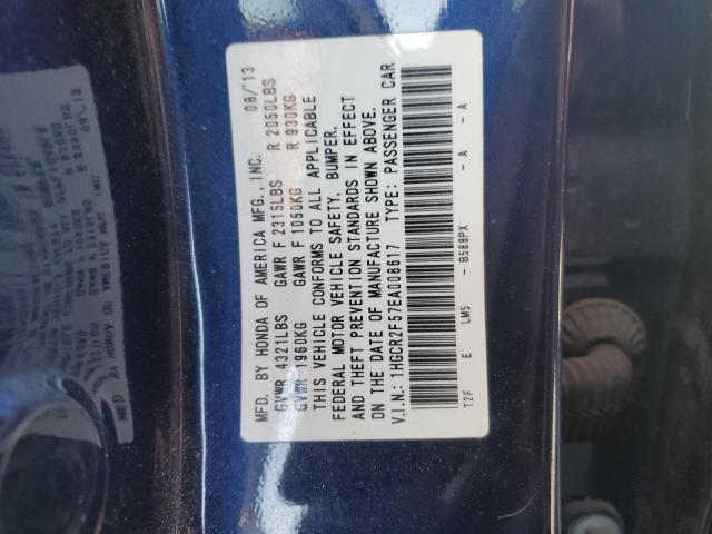 1HGCR2F57EA008617 - 2014 HONDA ACCORD SPORT BLUE photo 13