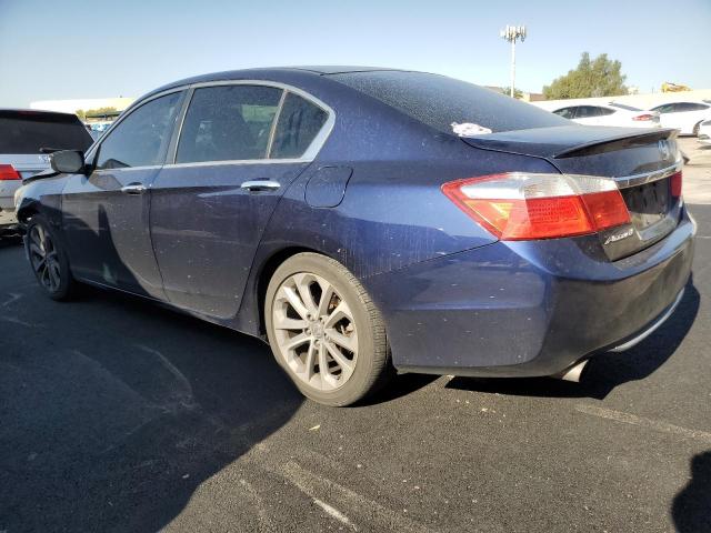 1HGCR2F57EA008617 - 2014 HONDA ACCORD SPORT BLUE photo 2