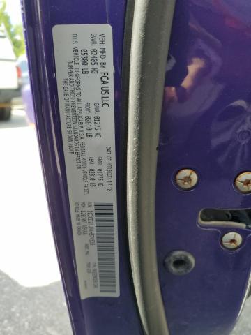 2C3CDZFJ8KH574533 - 2019 DODGE CHALLENGER R/T SCAT PACK PURPLE photo 12