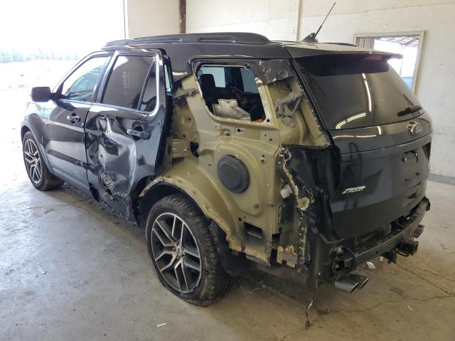 1FM5K8GT3JGB49294 - 2018 FORD EXPLORER SPORT BLACK photo 2