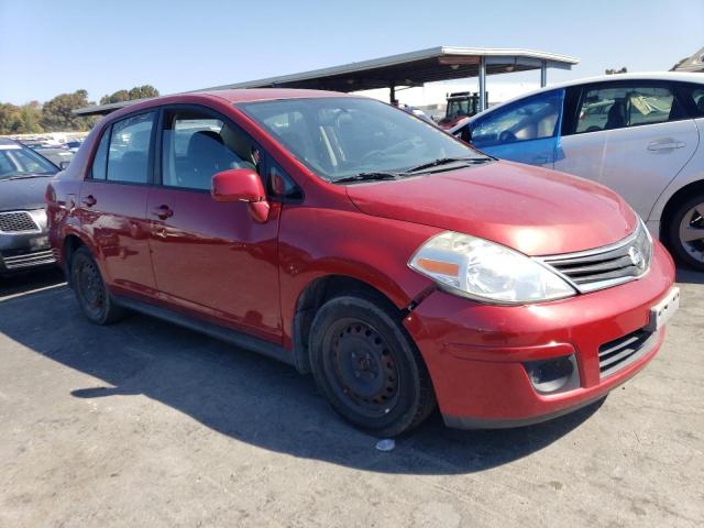 3N1BC1AP0AL410841 - 2010 NISSAN VERSA S RED photo 4