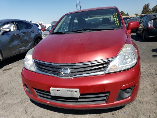 3N1BC1AP0AL410841 - 2010 NISSAN VERSA S RED photo 5