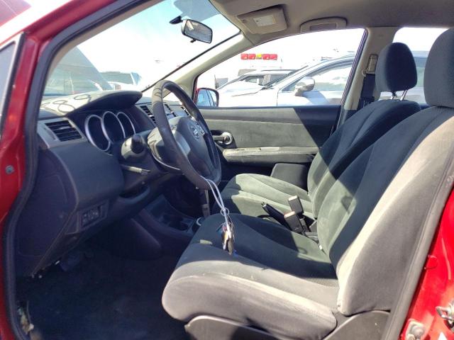 3N1BC1AP0AL410841 - 2010 NISSAN VERSA S RED photo 7