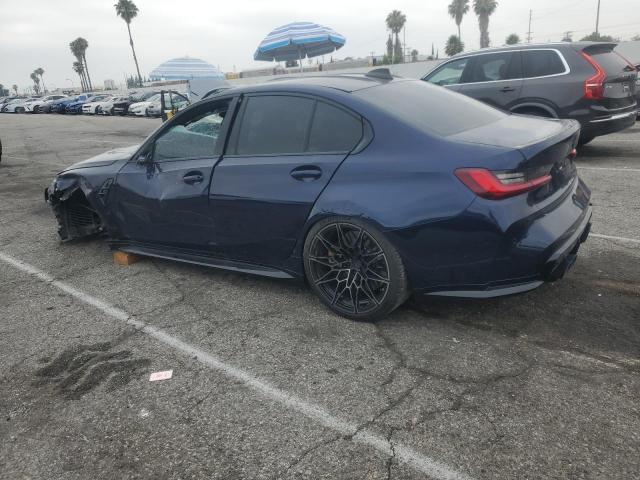 WBS43AY00NFM14007 - 2022 BMW M3 COMPETITION BLUE photo 2