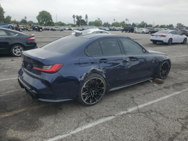 WBS43AY00NFM14007 - 2022 BMW M3 COMPETITION BLUE photo 3