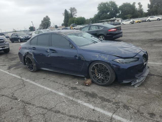 WBS43AY00NFM14007 - 2022 BMW M3 COMPETITION BLUE photo 4