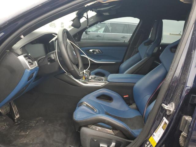 WBS43AY00NFM14007 - 2022 BMW M3 COMPETITION BLUE photo 7