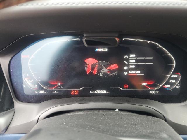 WBS43AY00NFM14007 - 2022 BMW M3 COMPETITION BLUE photo 9