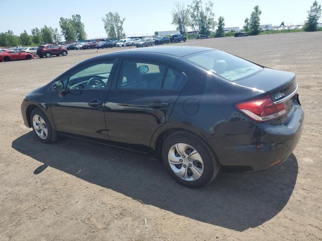 2HGFB2F47DH037091 - 2013 HONDA CIVIC LX BLACK photo 2