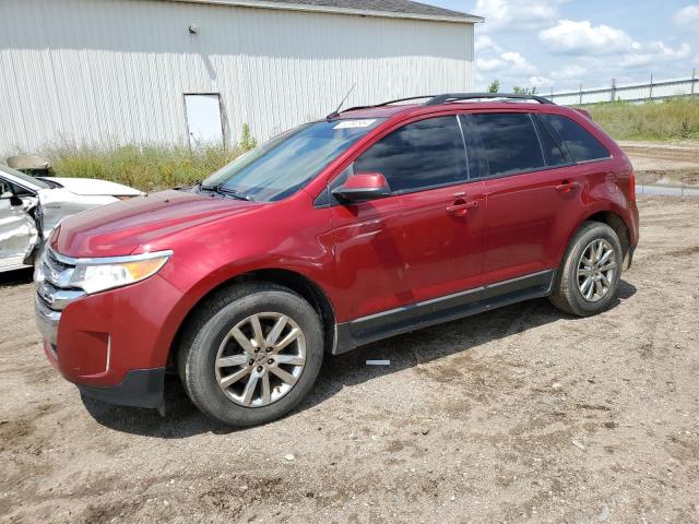 2FMDK3J99DBA82501 - 2013 FORD EDGE SEL BURGUNDY photo 1