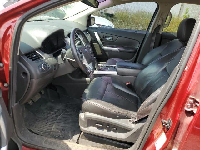 2FMDK3J99DBA82501 - 2013 FORD EDGE SEL BURGUNDY photo 7