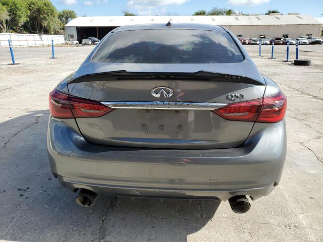 JN1EV7AP4JM354483 - 2018 INFINITI Q50 LUXE GRAY photo 6